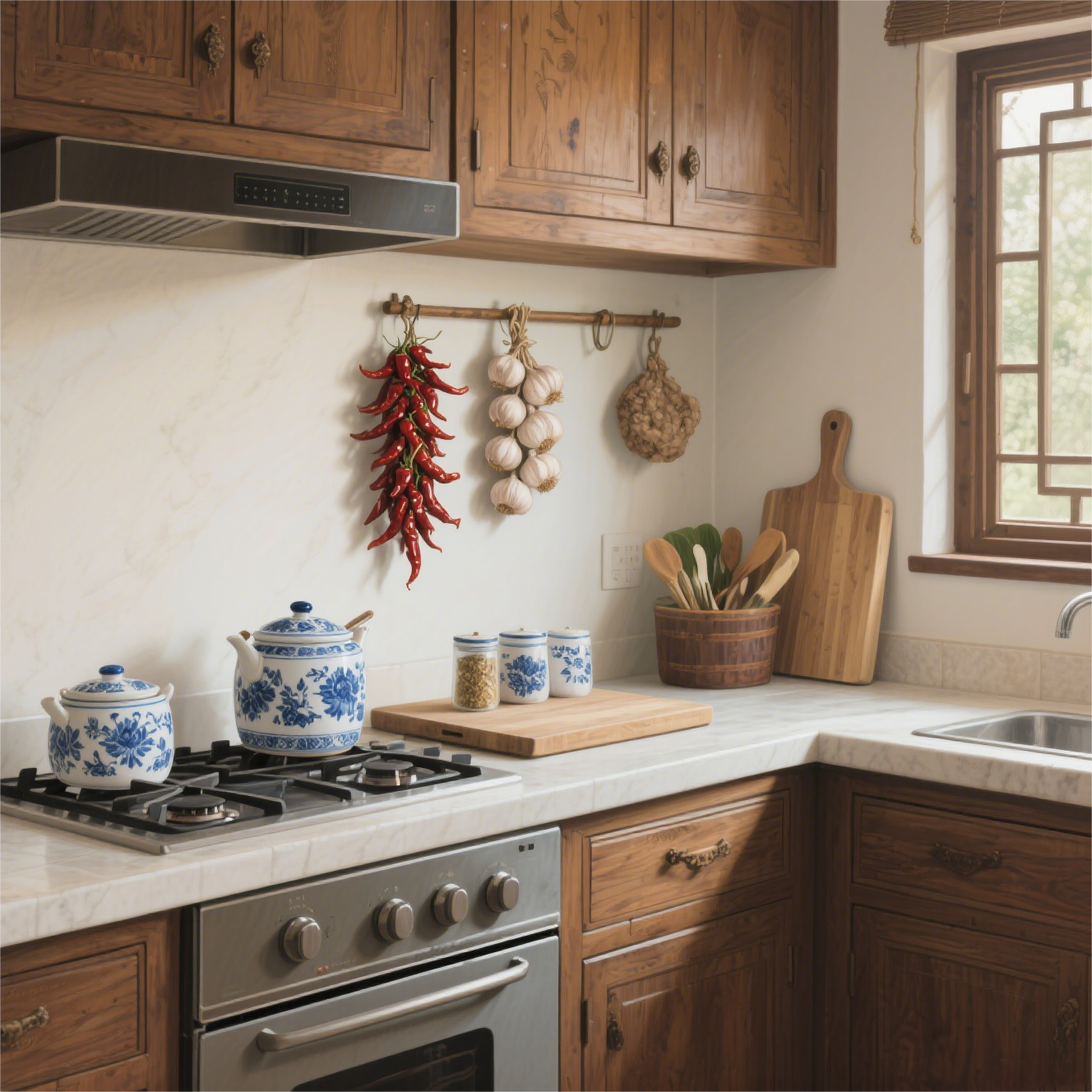What are six basic types of kitchen?